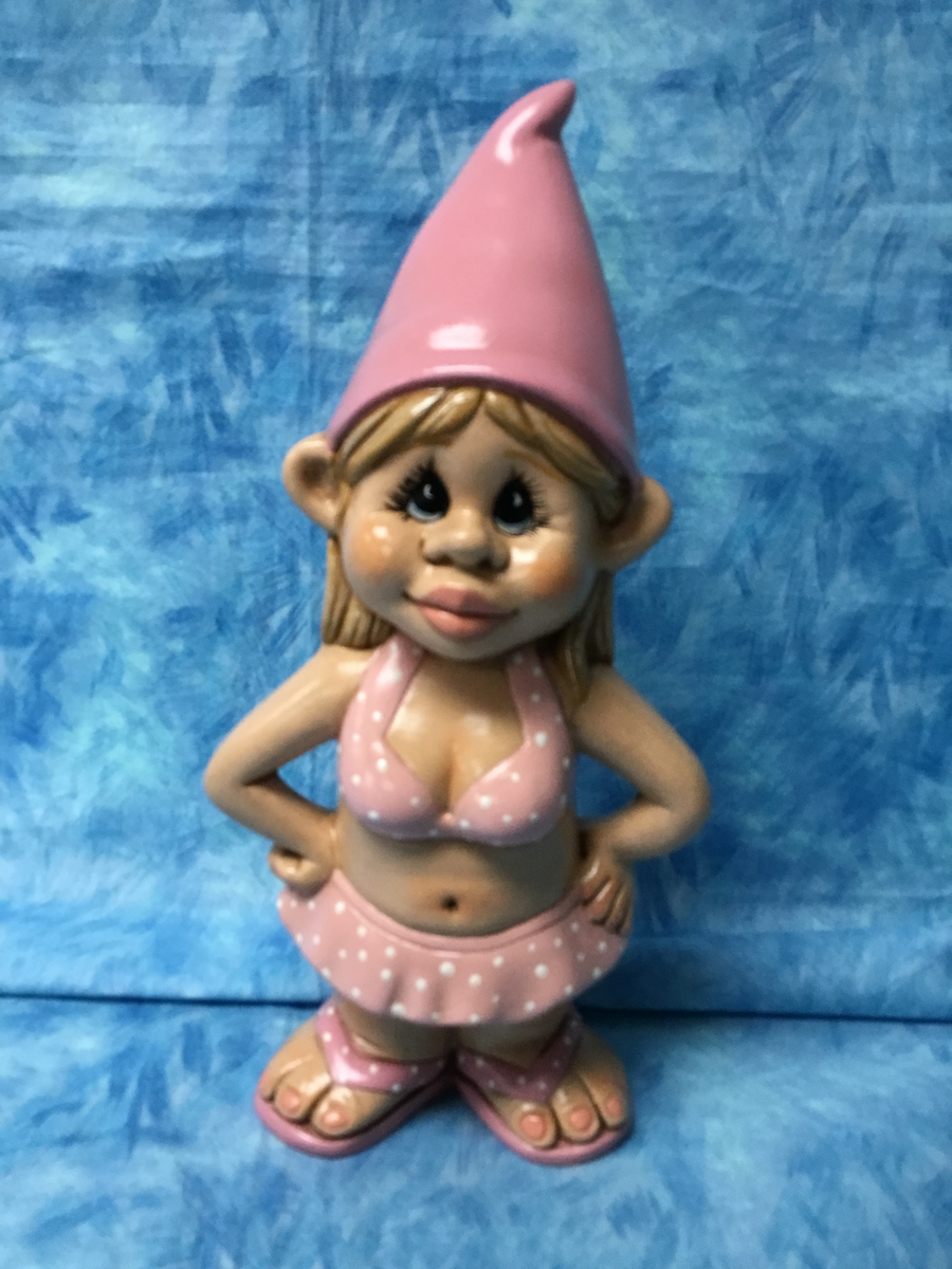 Tropical Beach Girl Gnome in Bikini Heavenly Made Gifts & The Gnome Store