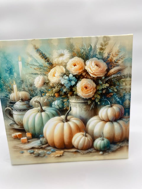 Canvas Print of pumpkins 11 X14