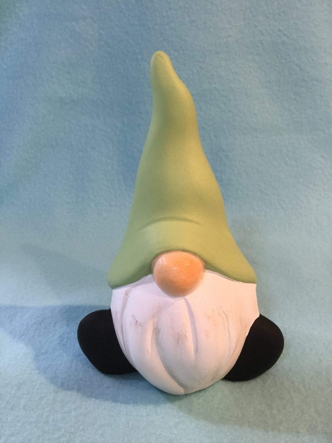 Little Nordic Man Gnome with Tall Green Cap