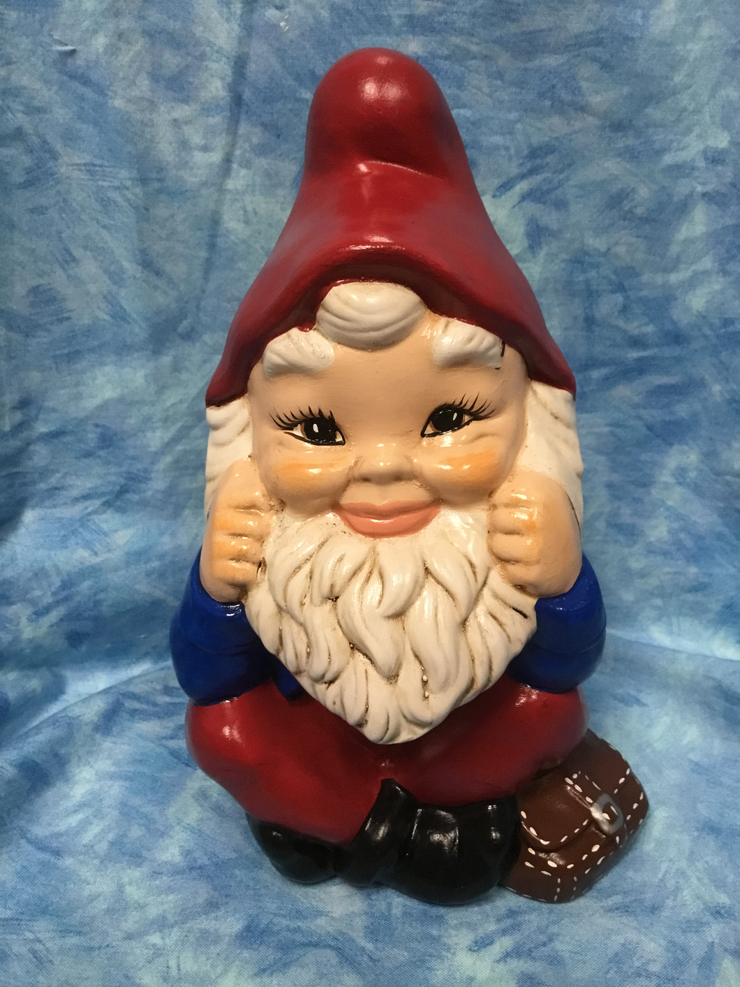 Traditional Man Gnome with Head in Hands