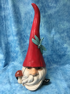 Old Man Gnome with Dragonfly