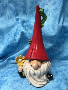 Old Man Gnome with Inchworm