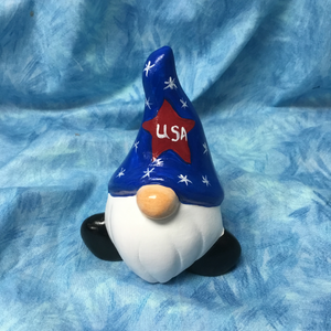 Patriotic Little Nordic Man Gnome with USA Star on Cap